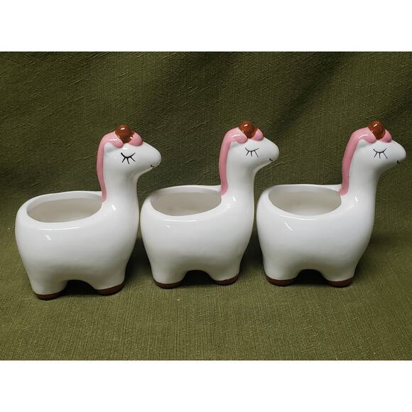 Uma the Unicorn Ceramic Animal Planter Pot for Succulents Small Plants or Decor - Picture 3 of 11